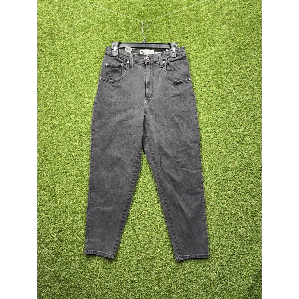 Levis Silvertab Jeans Womens 30 High Waisted Mom Tapered Black High Rise 90s